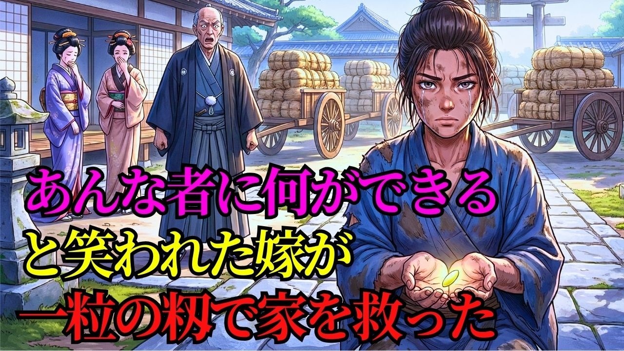あんな者に何ができる」と笑われた嫁が、一粒の籾で家を救った| 野談 | 時代劇 | 昔話 | 説話 | 民話