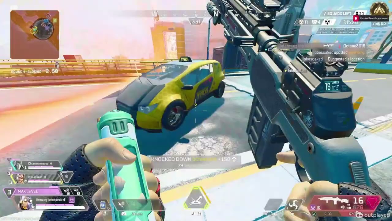 R-99 and Nemesis vs gold lobby (21 kills 4k)