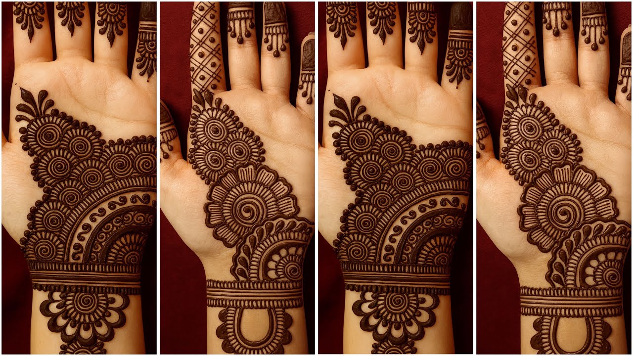 Very easy stylish mehndi design | mehndi design front hand | mehndi design | mehandi ka design | ...