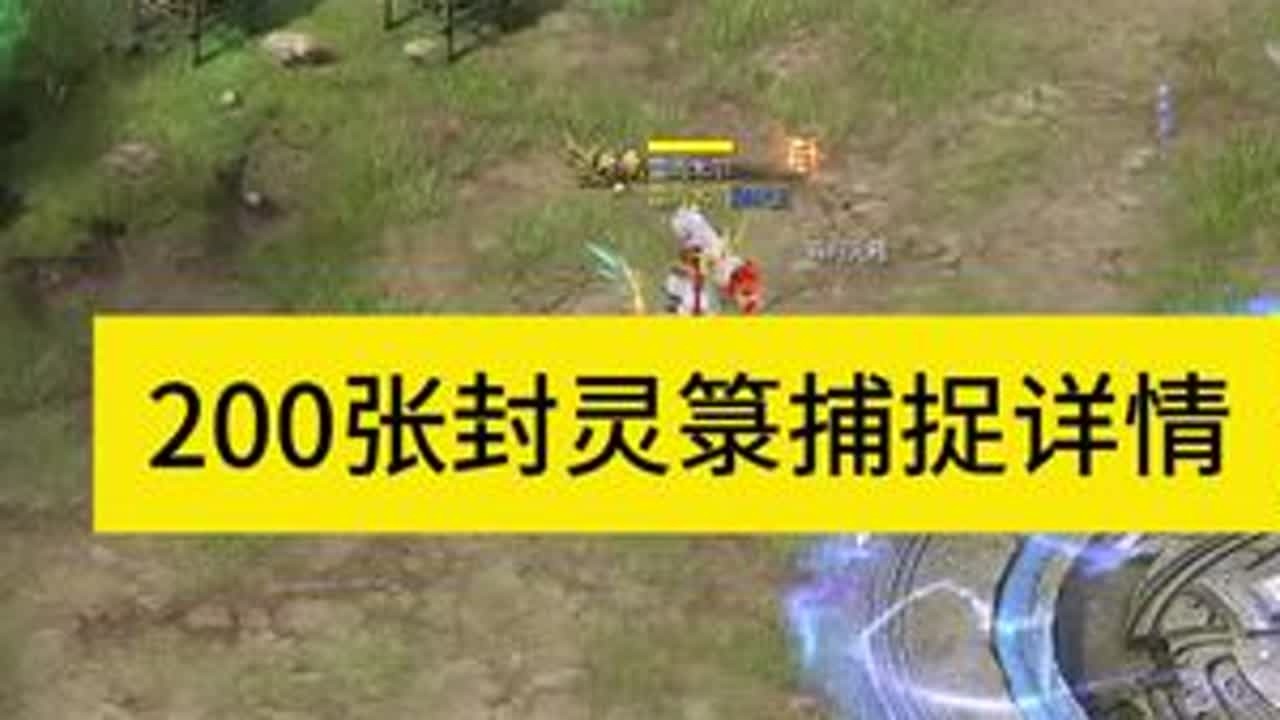 200张封灵箓捕捉详情，共抓39只灵兽，仙裔7只，专属基因3条。#魔域 #魔域达人秀
