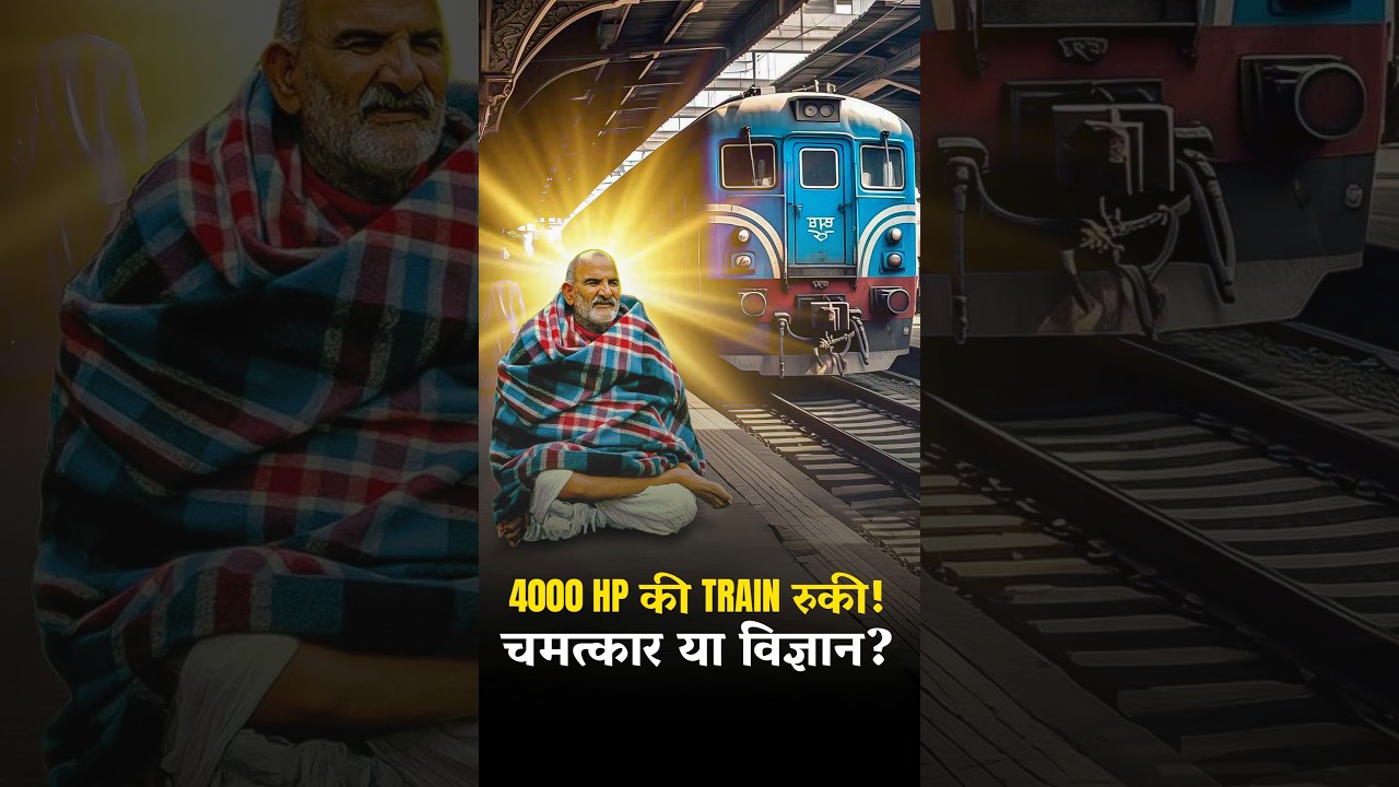📍Neem Karoli Baba Stopped a 4000 HP Train? 😳🚆 Miracle or Science? #shorts #ytshorts #latestnews