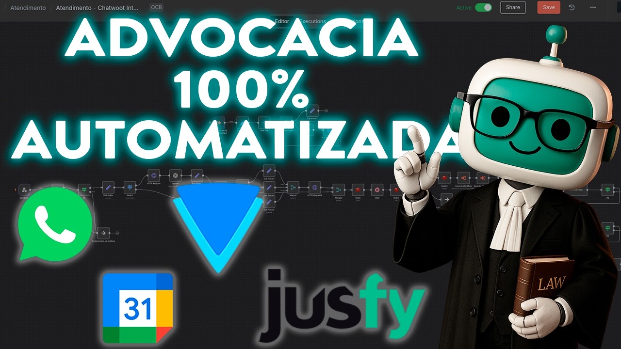 Automatizei 100% de um escritório de Advocacia com AGENTE de IA no n8n