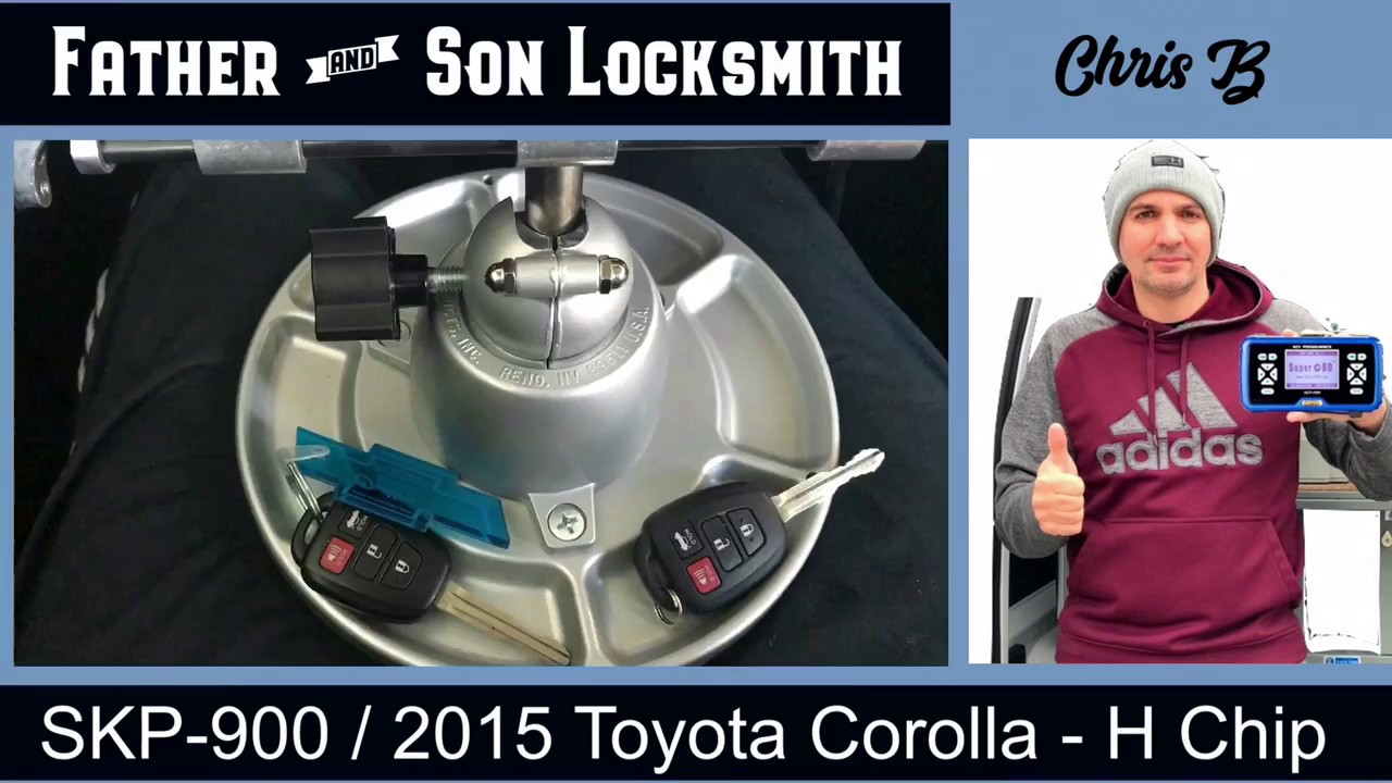 SKP-900 Make Key For 2015 Toyota Corolla H Chip