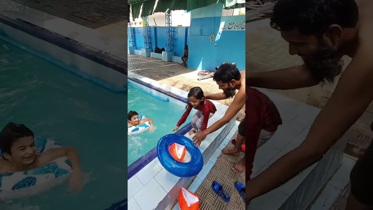 Eid 3rd day 09-06-2025. Bacha Party Fun Day Green Land Swimming Pool Gulshan-e-Iqbal Karachi.
