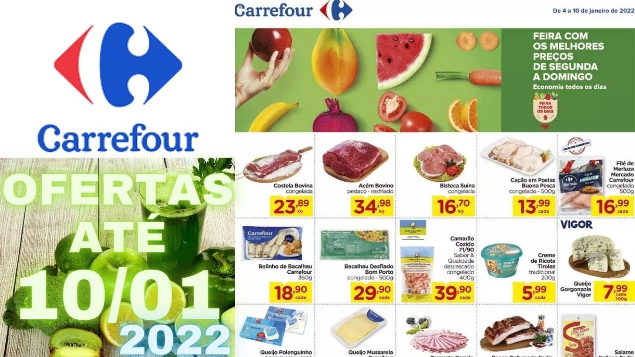 CARREFOUR - Ofertas V&aacute;lidas At&eacute; 10/01/2022 - Folheto da Semana