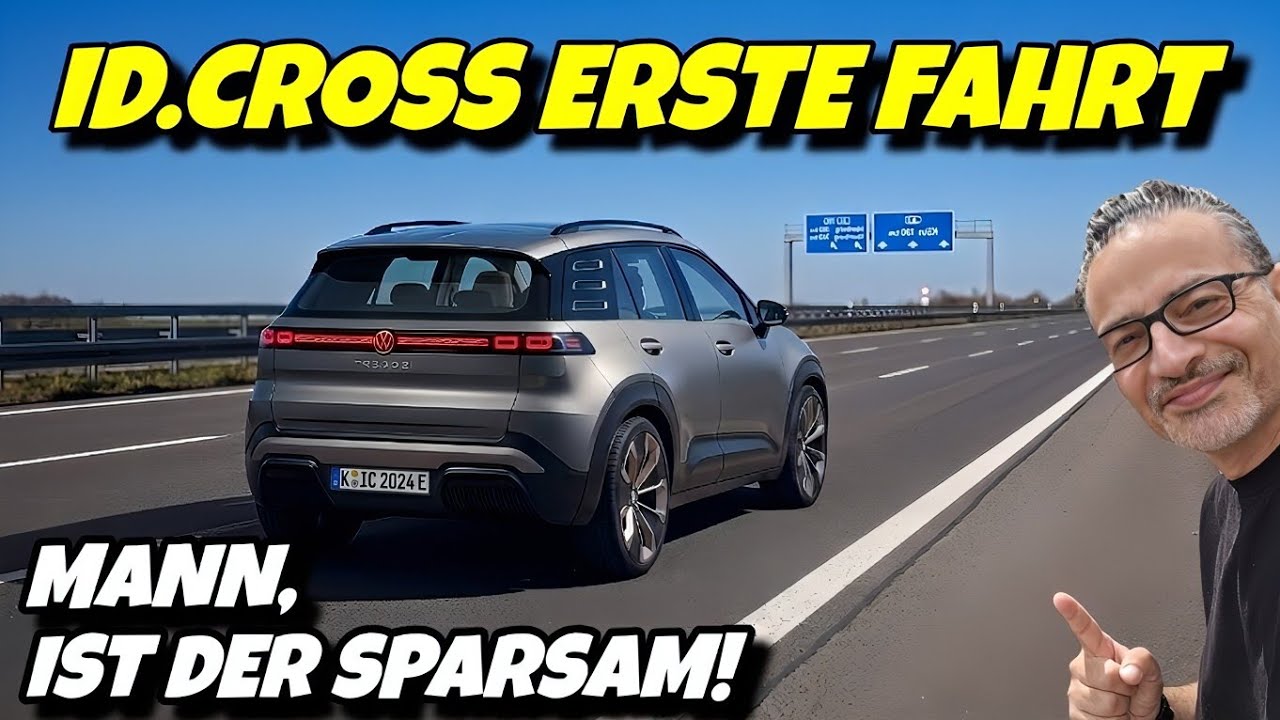 Effizienz-Monster! VW ID.CROSS 52 kWh erste Fahrt mit Autobahn in Amsterdam. #volkswagen 