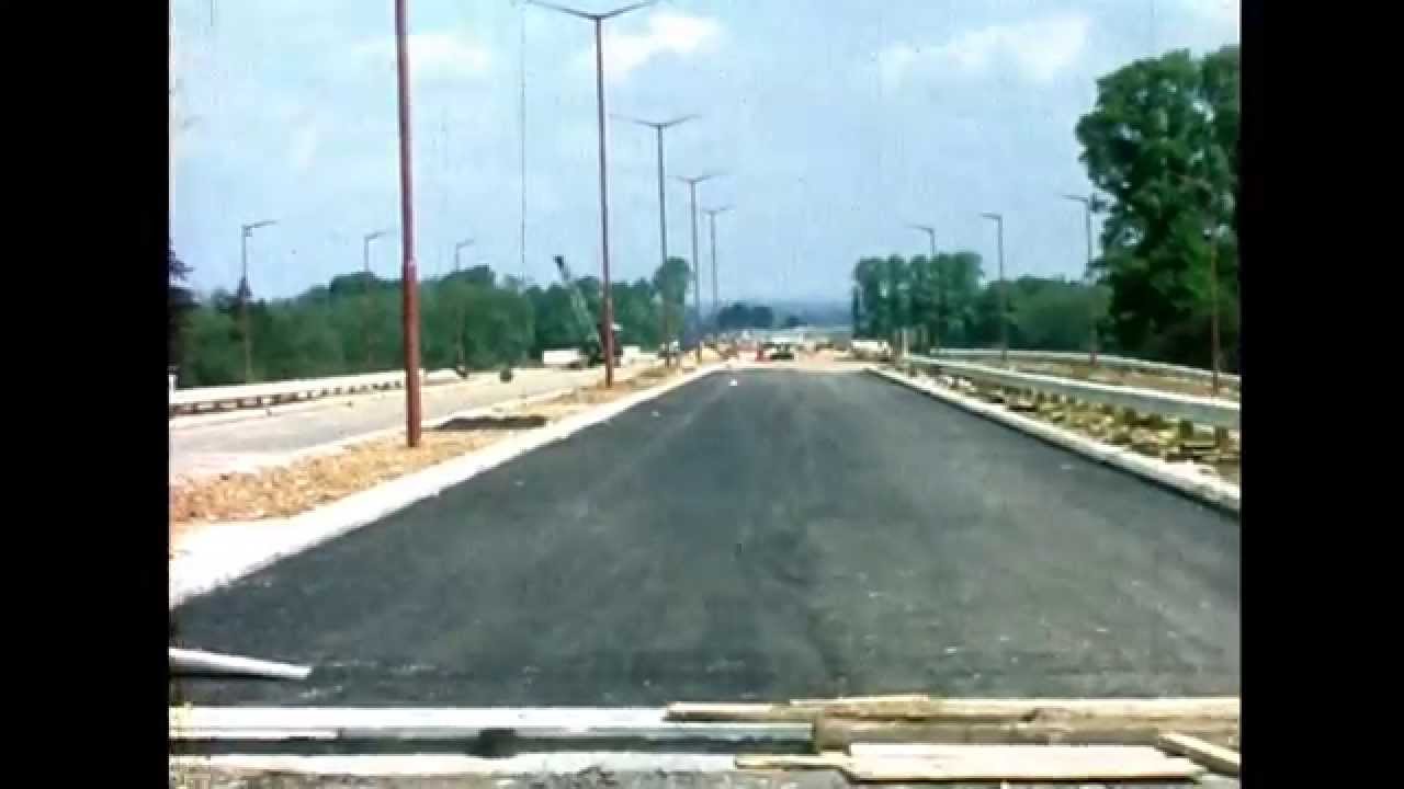 Final stages of the construction of the Windsor Relief Road - 1966