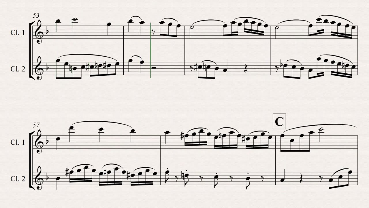 Krommer: Concerto for two clarinets Op. 35 _ 1 and (orchestra accompaniment )