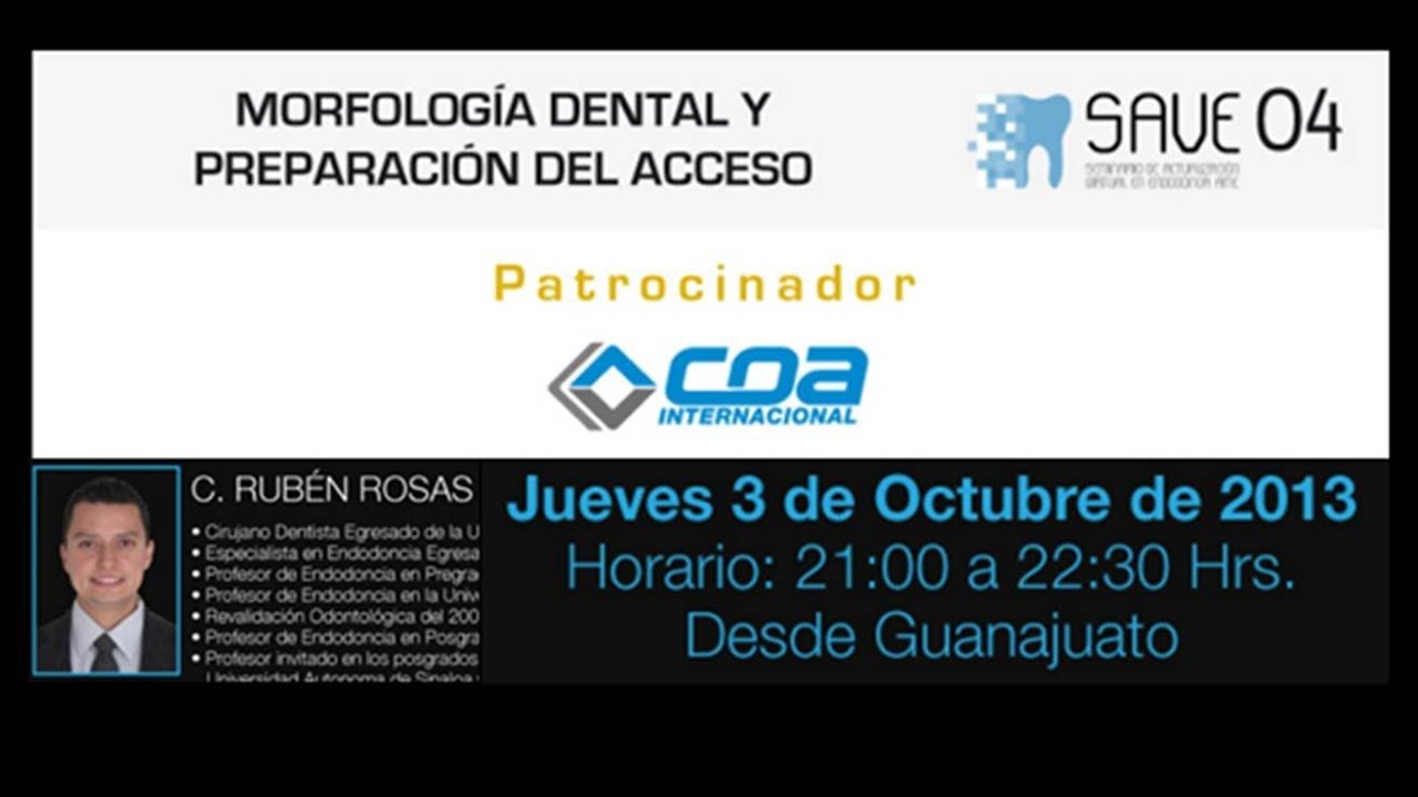 138 SAVE 04 de AME - Morfología Dental y Preparación del Acceso