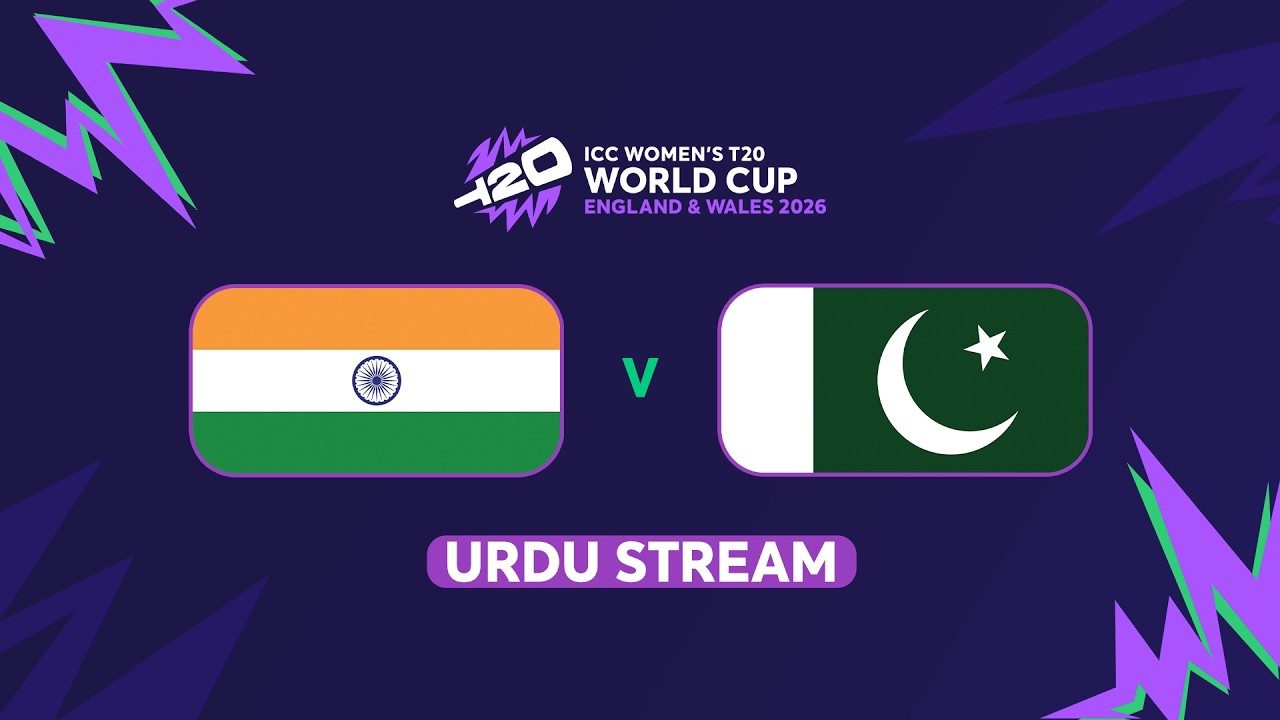 ICC Women's T20 World Cup 2026: India vs Pakistan(Urdu) #t20worldcup