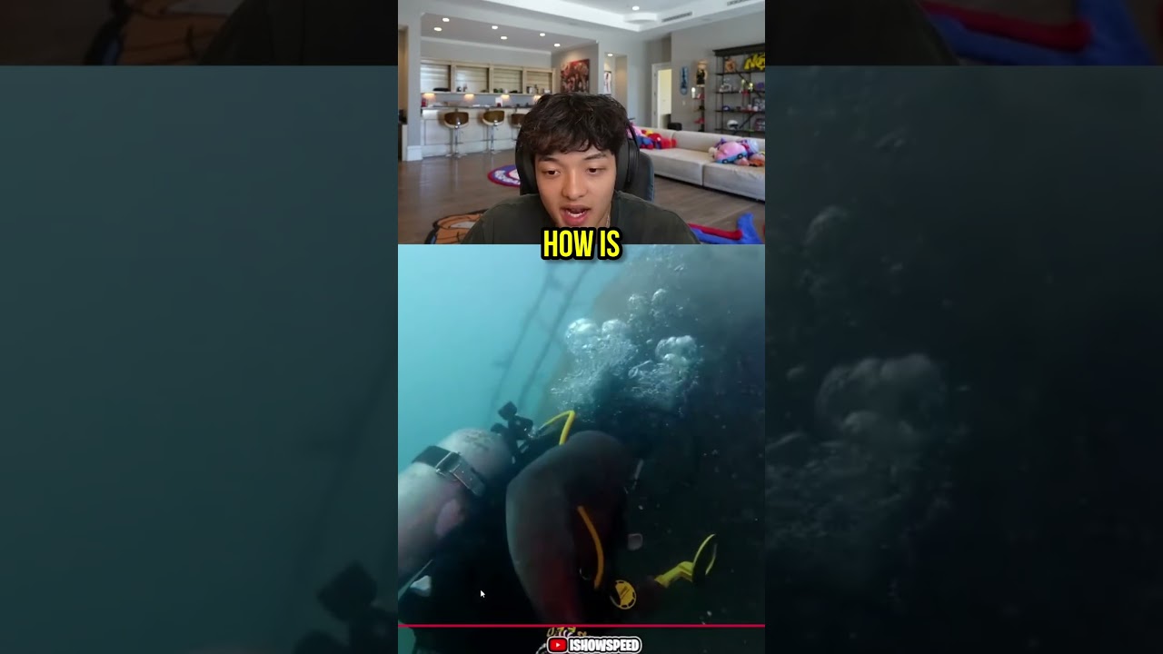 Джейсон реагирует на быструю трансляцию под водой 😳🌊