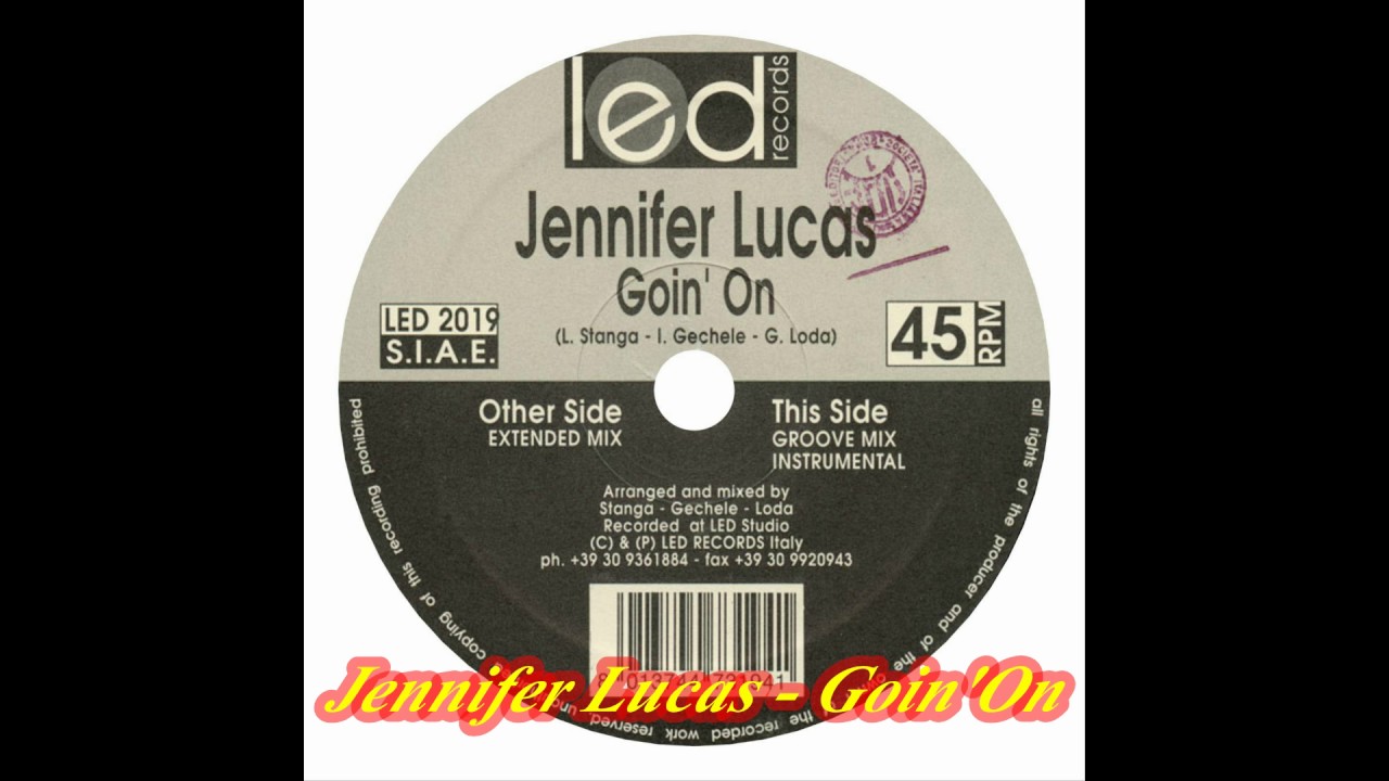 Jennifer Lucas - Goin' On (Extended Mix)