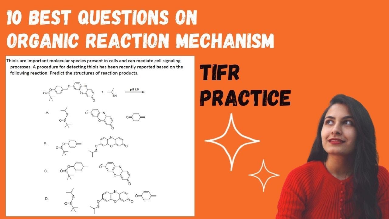 TIFR PRACTICE - ORGANIC REACTION MECHANISM | Questions with Solution | TIFR 2022