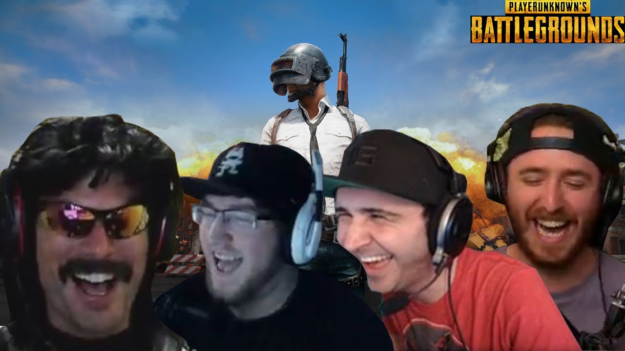 Dr Disrespect gets Massacred with Summit1g GoldGlove and JoshOG - Battlegrounds Squads