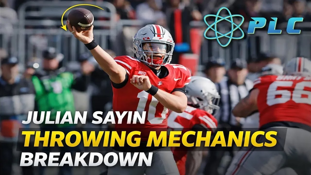 Julian Sayin Throwing Mechanics Breakdown #quarterbackmechanics