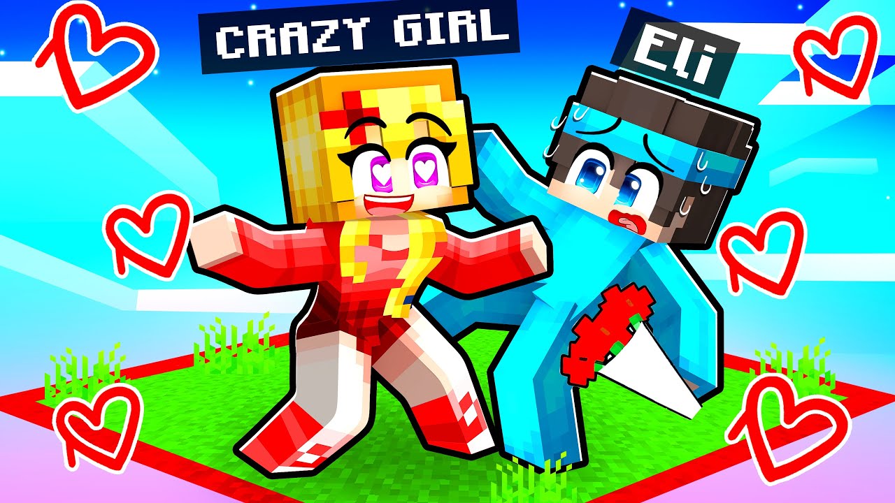 Eli Dates A Red CRAZY GIRL on a ONE CHUNK in Minecraft!
