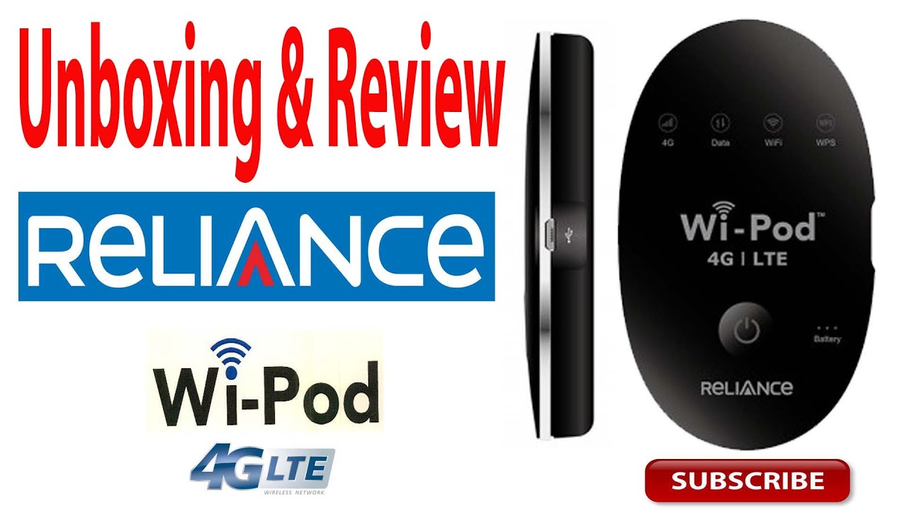 Reliance 4G LTE  Wi-Pod UNBOXING & REVIEW for First Time Installation