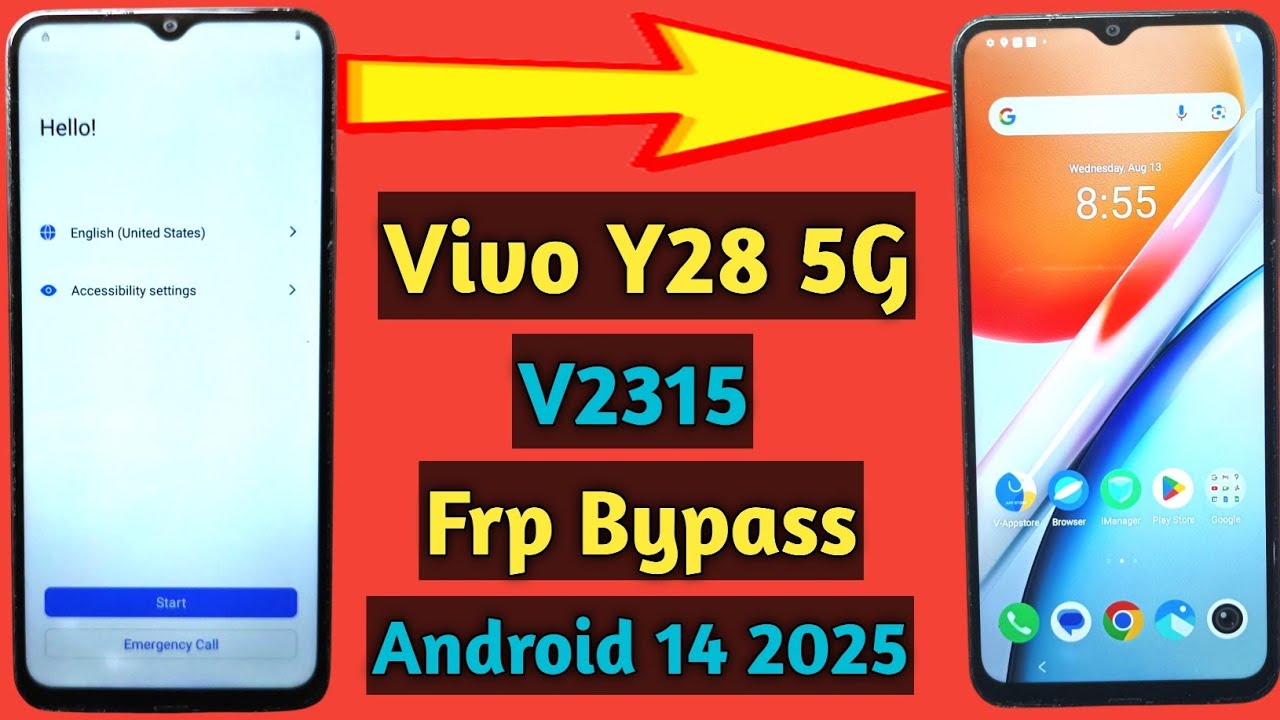 Vivo y28 5g frp bypass | Vivo v2315 frp bypass | Vivo android 14 frp bypass