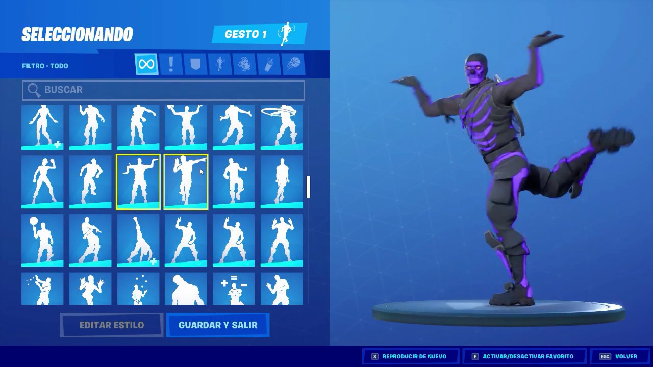 todos los bailes de fortnite 2020
