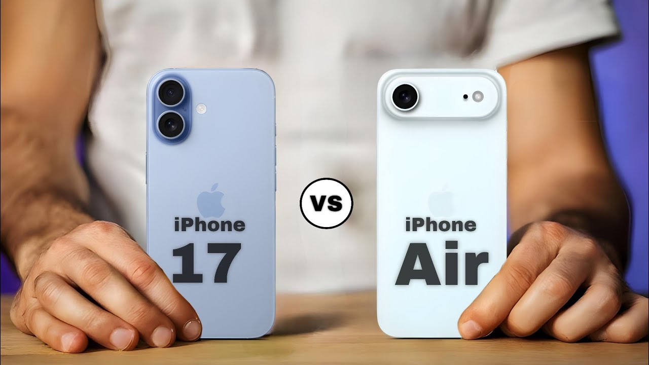 Apple iPhone 17 vs iPhone Air design and performance comparison.