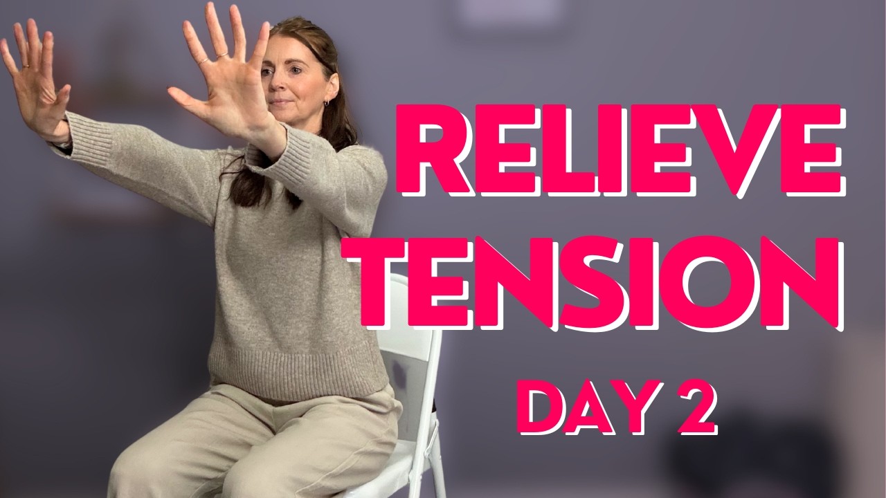 Chair Yoga for Neck & Shoulders Tension | Gentle Stretching – Day 2