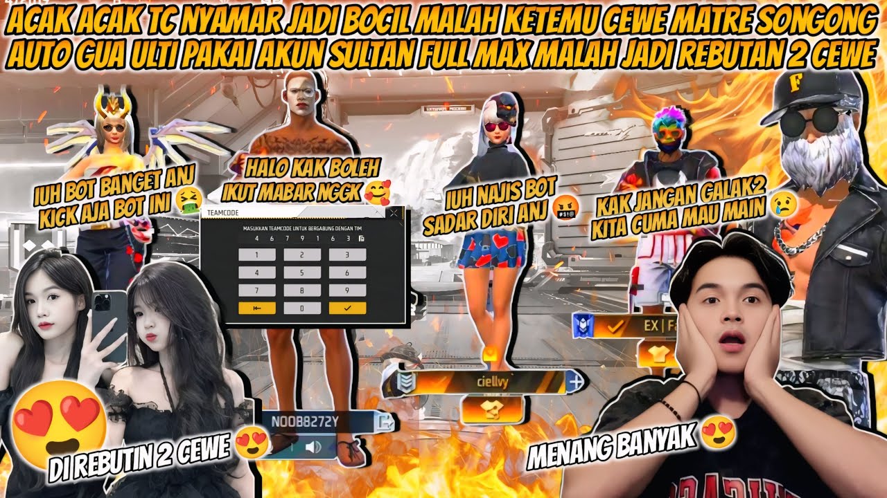 ACAK-ACAK TC NYAMAR JADI BOCIL KETEMU CEWE MATRE AUTO GW ULTI PAKAI AKUN SULTAN MALAH JADI REBUTAN!!