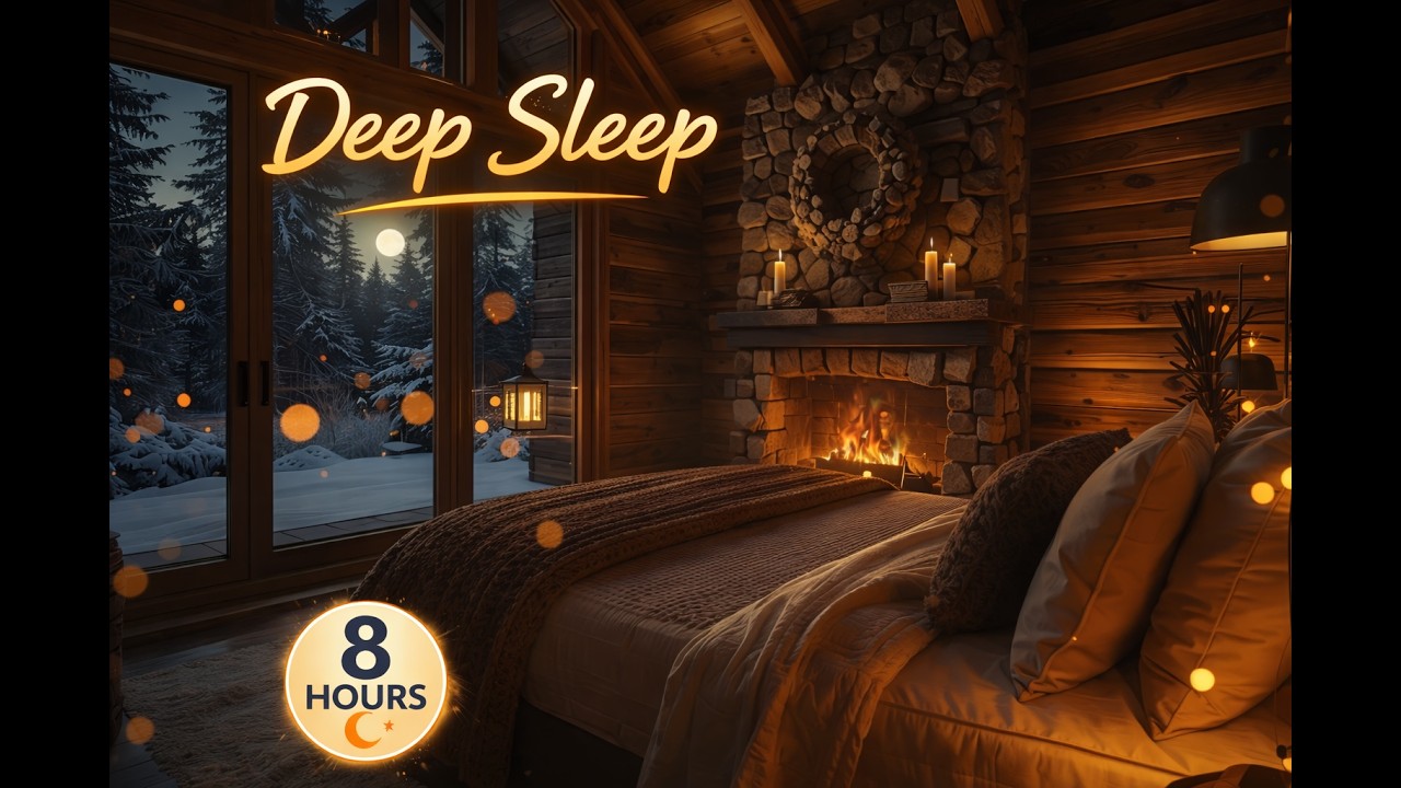Insomnia Deep Sleep Music | Ease Night Tension (8 Hours).