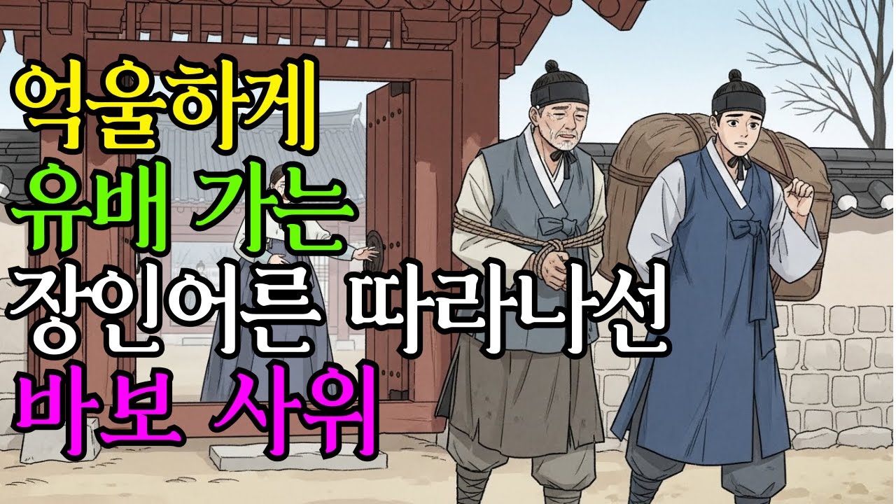 임신한 아내두고 유배가는 장인어른 따라간 바보 사위의 정체 /야담 조선야담 옛날이야기