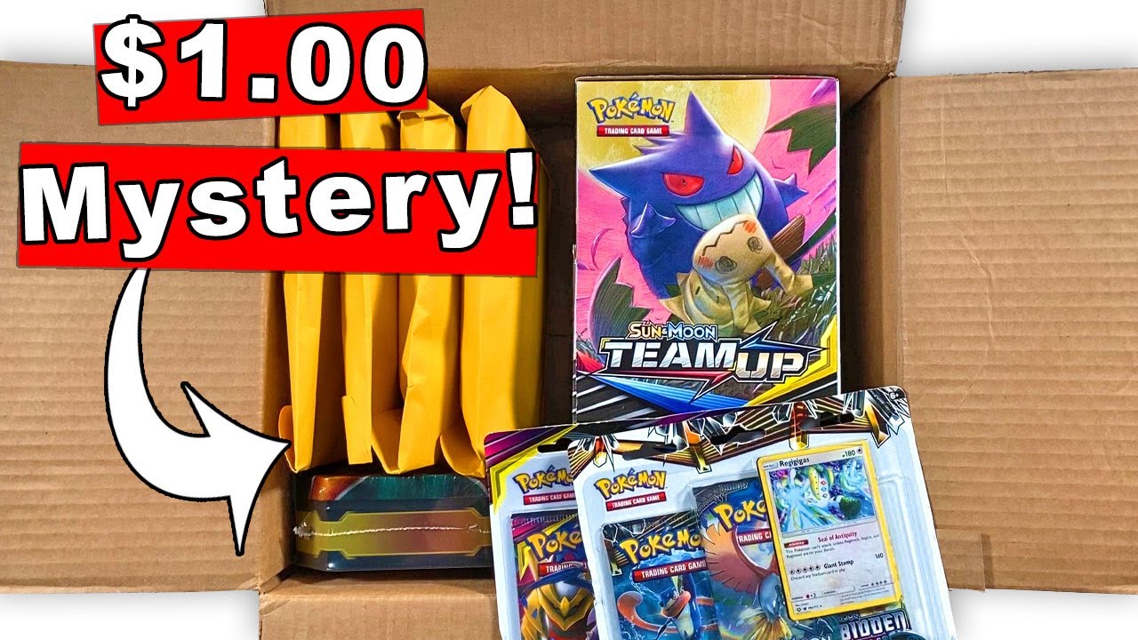 I Was Sent a DOLLAR STORE Pokemon Mystery Box with *$1.00 BOOSTER PACKS INSIDE!* (card opening)