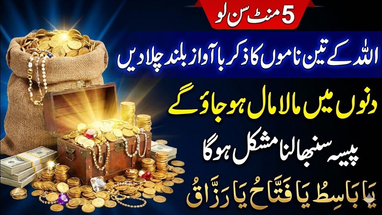 Paisa Sambhalna Mushkil Hoga -Ya Basitu Ya Fattahu Ya Razzaqu 313 Times