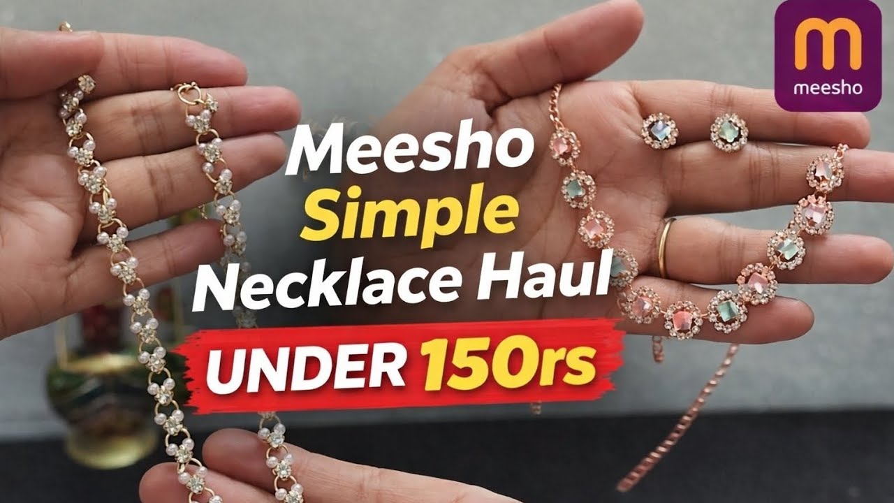 కేవలం ₹150 లోపు Simple Meesho నెక్‌సెట్స్/Necsets👌Under Budget లో 💖