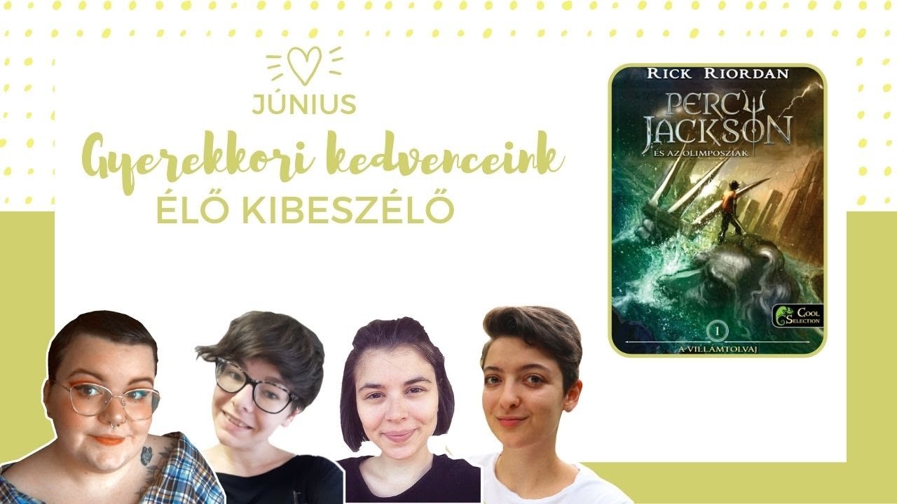 A villámtolvaj kibeszélő Kamillával, Esztivel és Sannával | BookTube Könyvklub