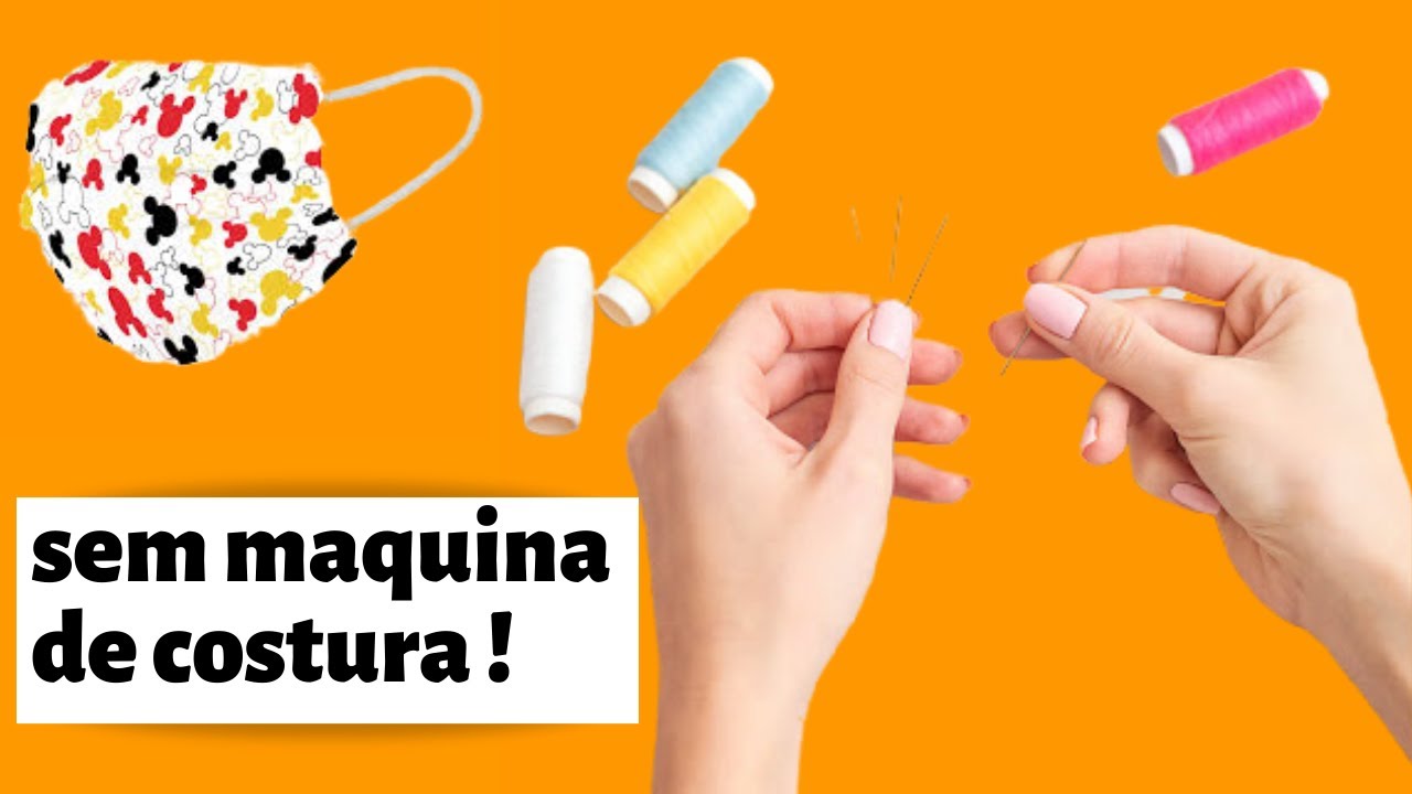 COMO FAZER MASCARA DE TECIDO SEM MAQUINA  I MASCARA DE PROTEÇÃO FEITA A MÃO  I DIDA OLIVER