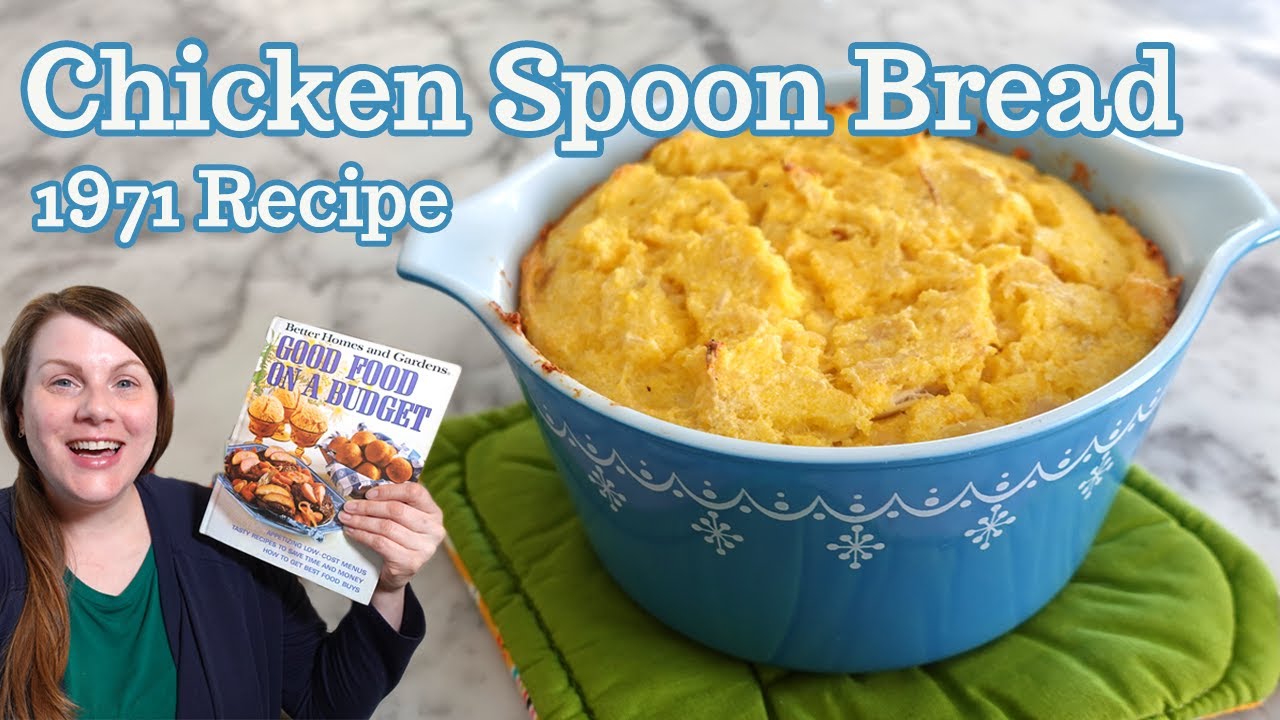 Chicken Spoon Bread - BUDGET FRIENDLY and DELICIOUS! Cooking the Books