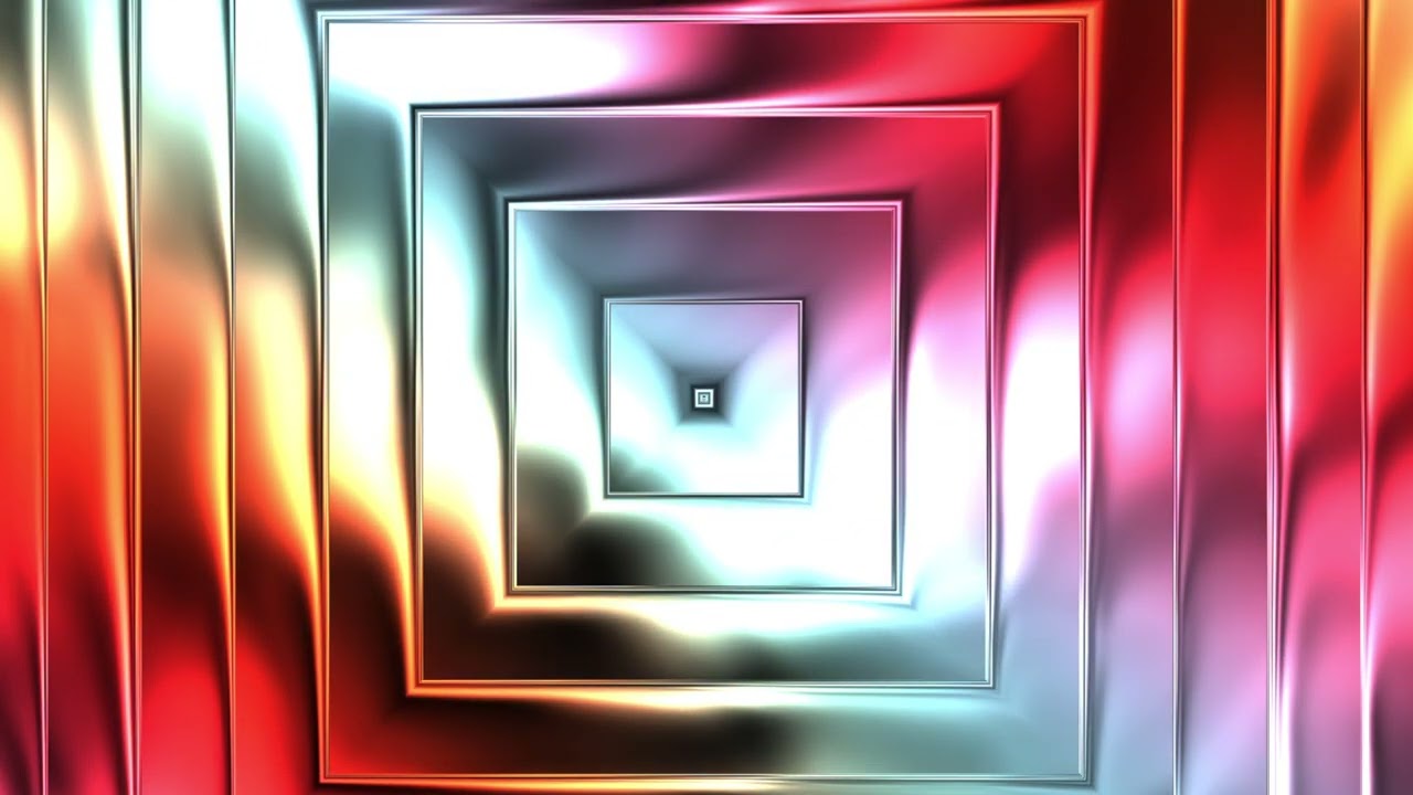 Infinite Frames Created by Symmetrical Repetition - Relaxing, Meditation, Background, TV, Silence