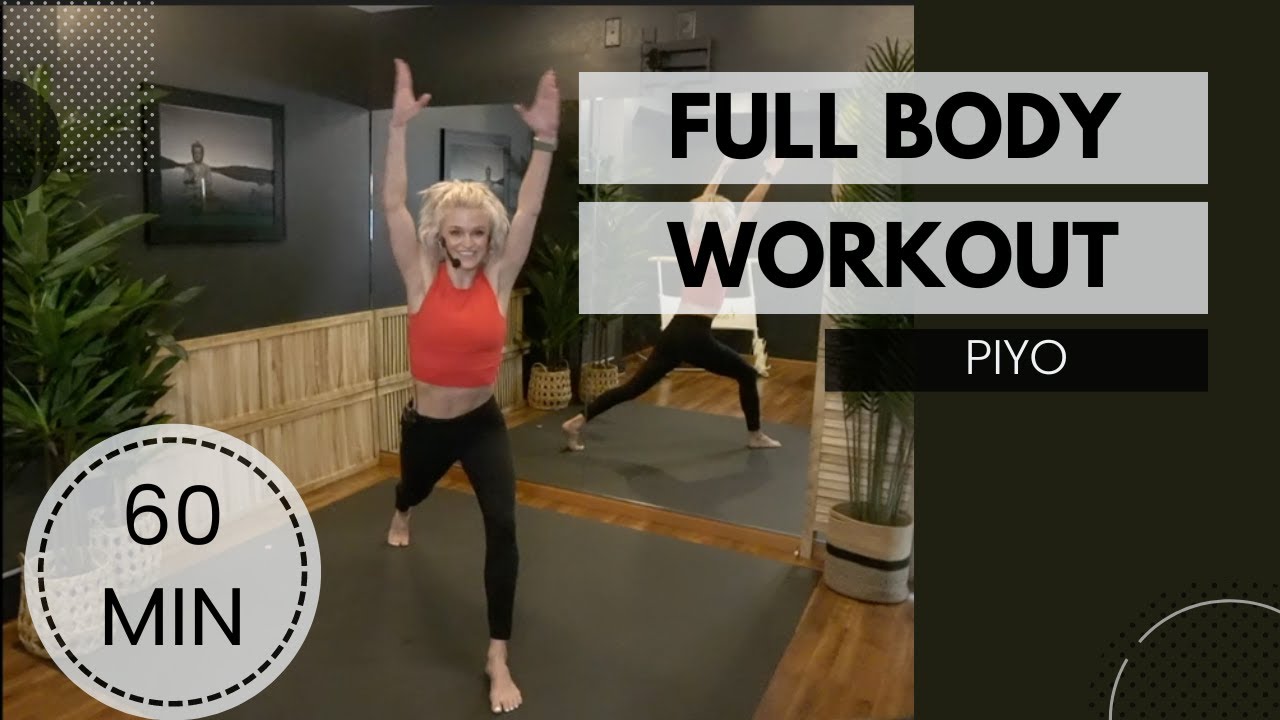 60 Minute PiYo | Total Body Workout | No Equipment Needed | Strength | Yoga | Cardio