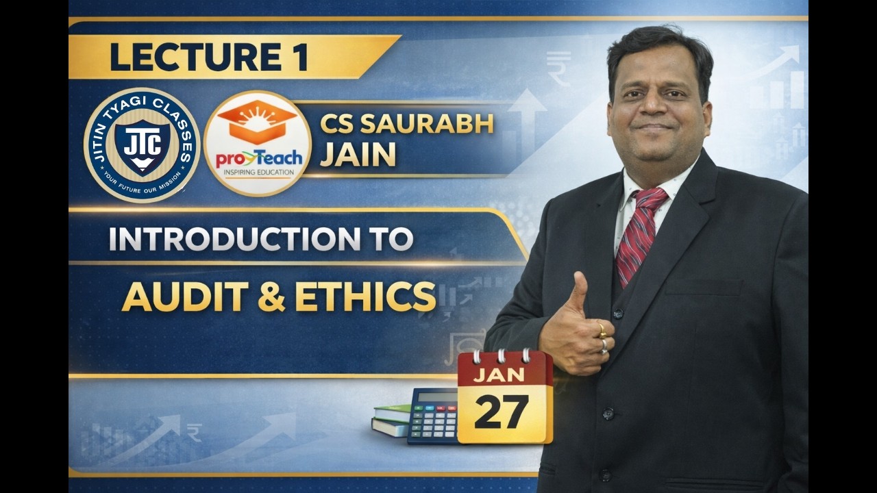 DEMO LECTURE 1 INTRODUCTION TO AUDIT CA INTER JAN 27