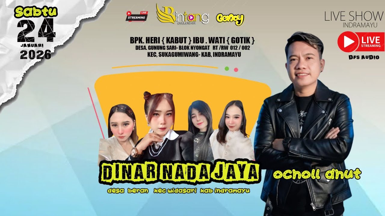 🔴 ᴴᴰ LIVE DINAR NADA JAYA  BPK HERI { KABUT } IBU WATI { GOTIK } TGL 24 JANUARI 2026