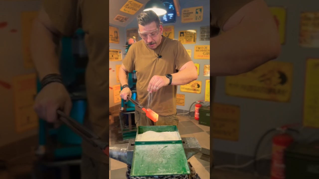Po co boraks podczas kucia? #kowal #kowalstwo #handmade