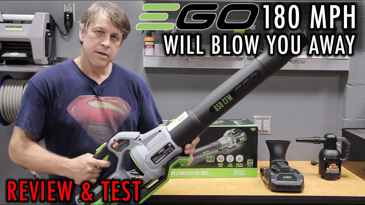 Top electric blower for car detailing! EGO 650 CFM 180 MPH REVIEW & TEST.