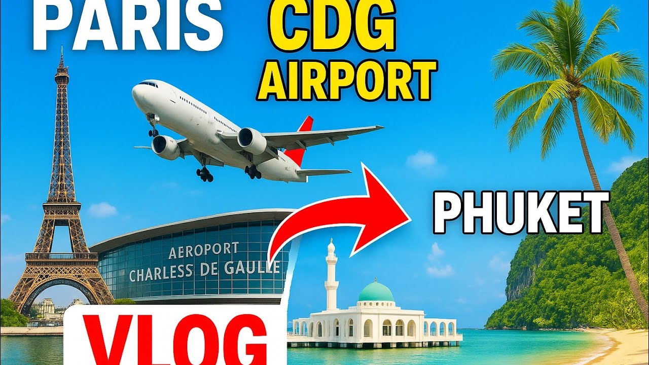 Vlog Voyage : Départ de Charles-de-Gaulle jusqu’à Phuket part 1| Transit à Jeddah  