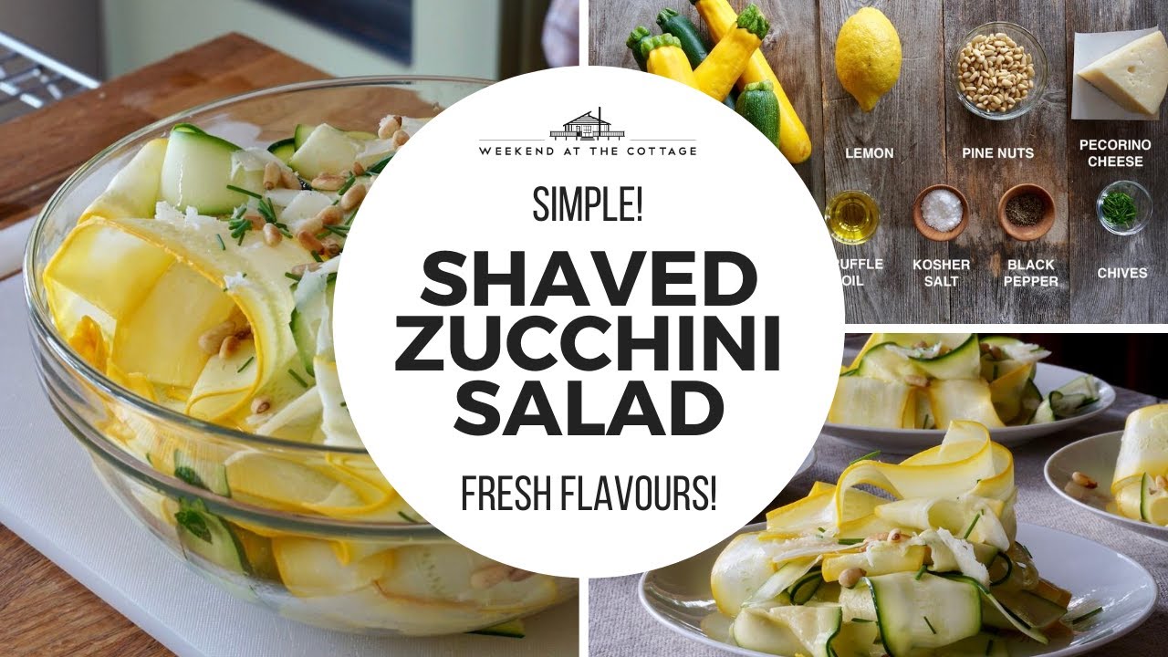 ZUCCHINI SALAD WITH WHITE TRUFFLE OIL