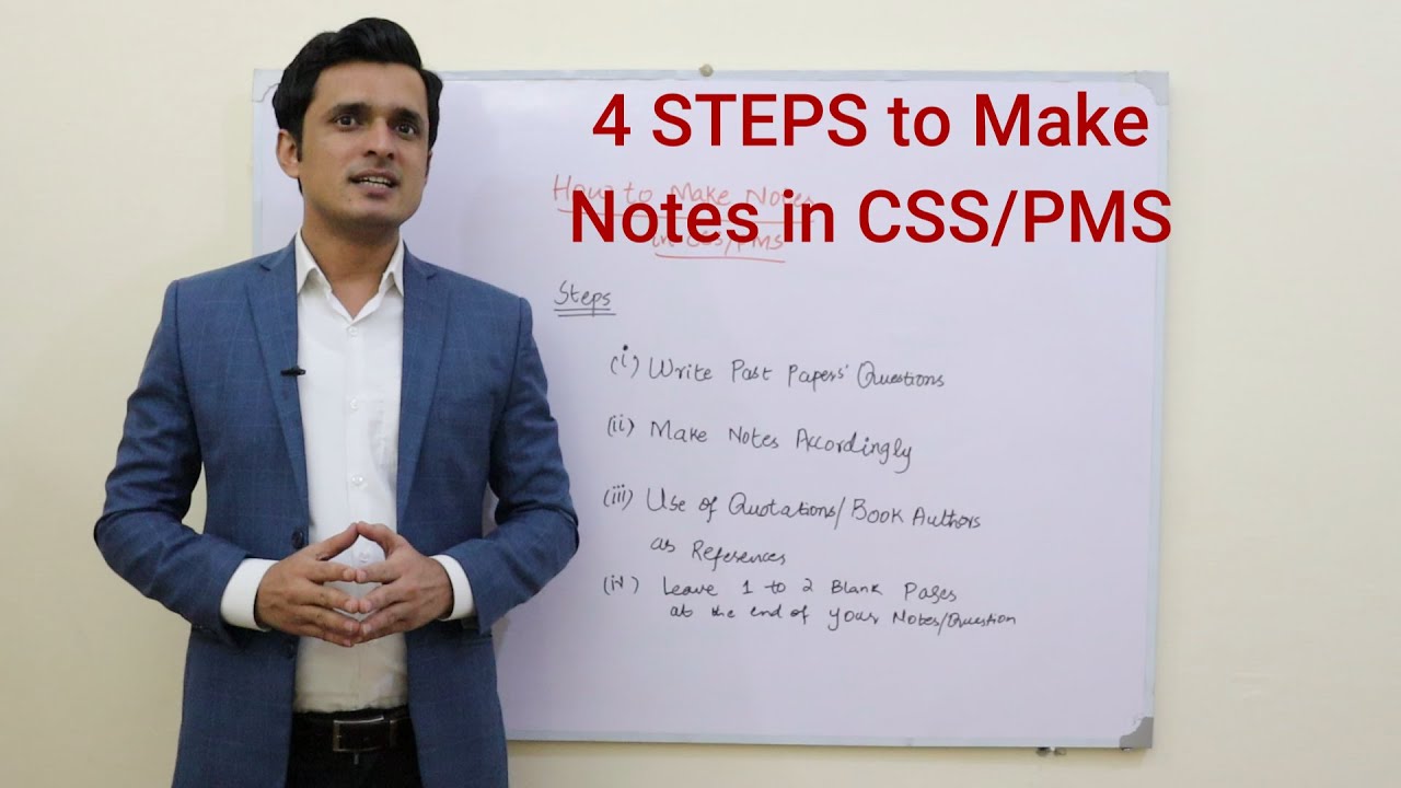4 Effective Ways of Making Good Notes & Get Higher Marks in CSS/PMS