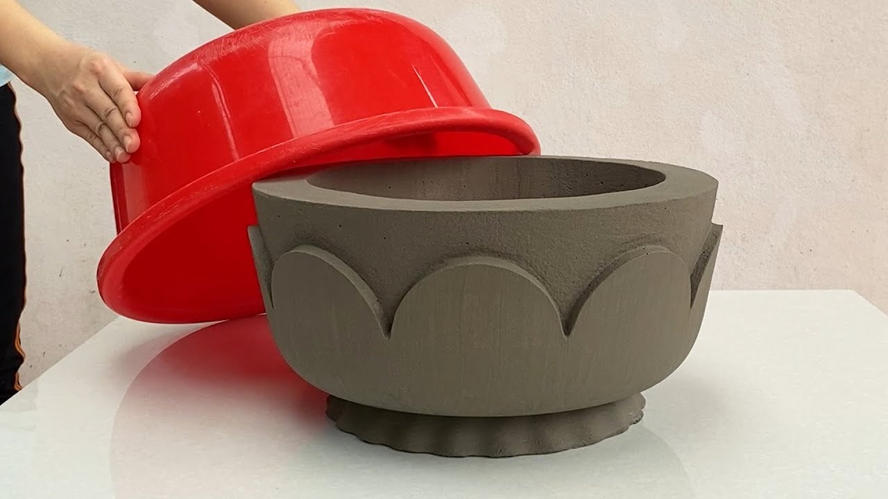 How To Make Flower Pots Craft From Cement - Outstanding Garden Decoration Ideas