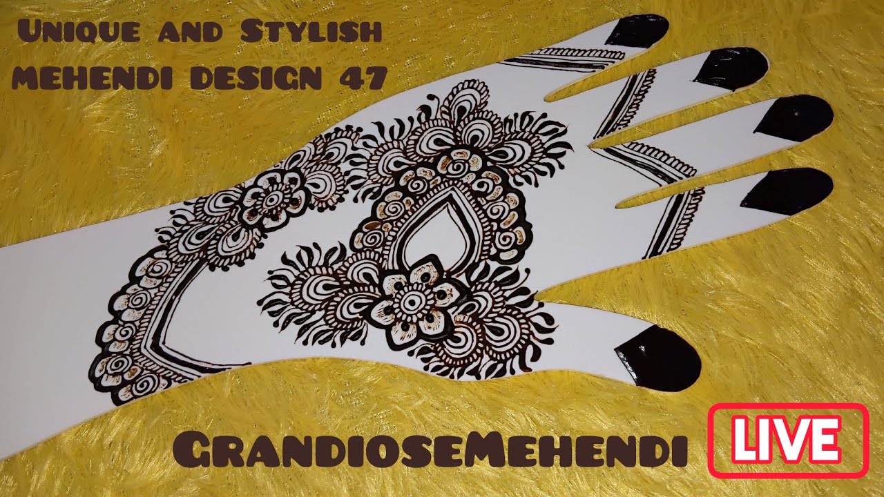 Unique and Stylish MEHENDI DESIGN 47