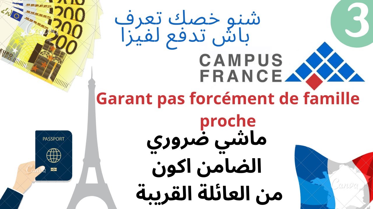 Procédure demande visa étudiant,⚠️Garant Campus france / étudier sans Garant  de famille proche