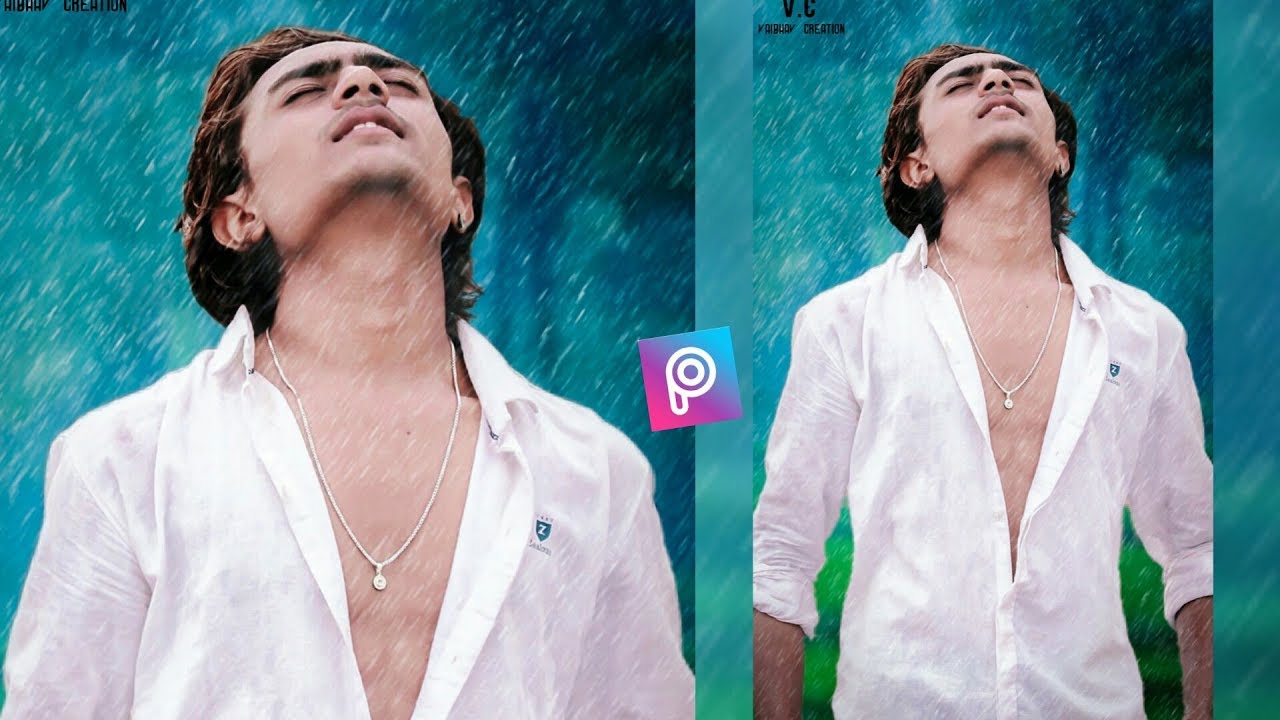 PicsArt Monsoon season | Rainy day Photo Editing Tutorial in picsart Step by Step in Hindi