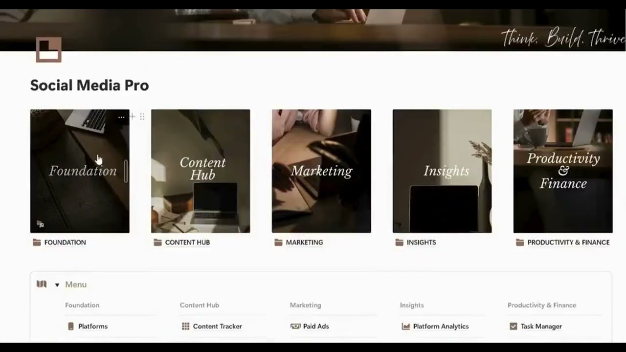 Notion Template Social Media Planner