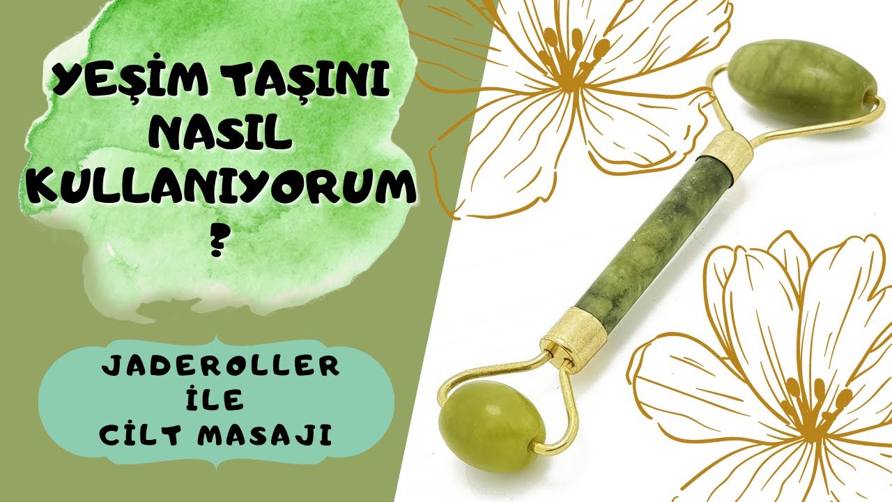 yeşim taşı yüz masaj aleti nasıl kullanılır?🌼 jade roller nedir? yüz masaj aletinin faydaları 😊