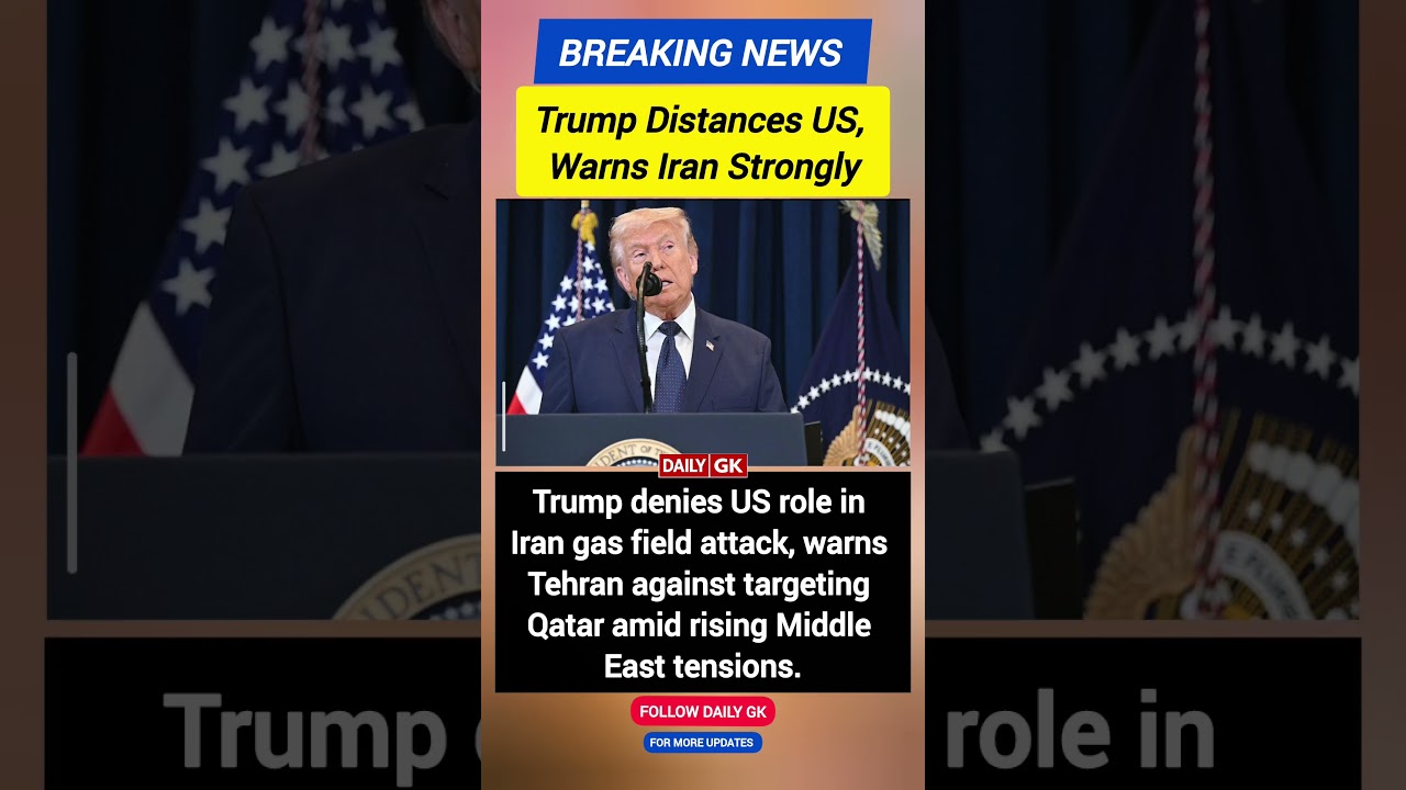 Trump Says US Not Involved In Iran Gas Attack | Warns Tehran Over Qatar Strike